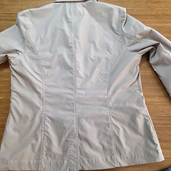 Orvis Blazer  Tan, Lightweight Snap Front Barn Coat Classic Style, Women's L - Picture 2 of 11